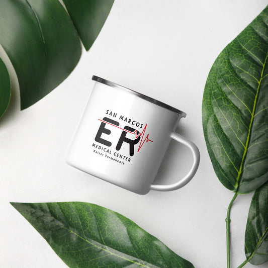 San Marcos Medical Center Emergency Dept Enamel Camper Mug