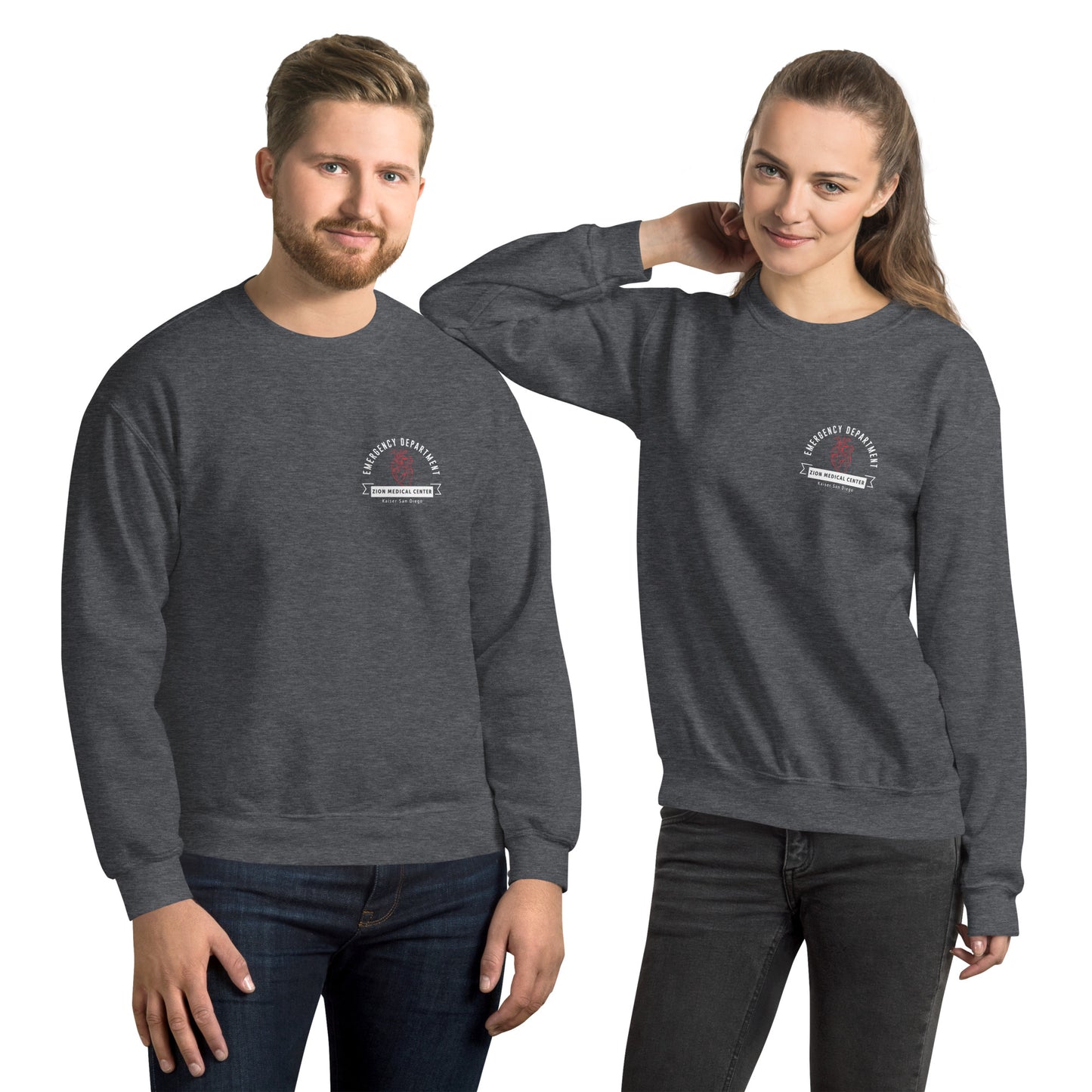 Zion Medical Center Emergency Dept Unisex Crew Neck Sweatshirt