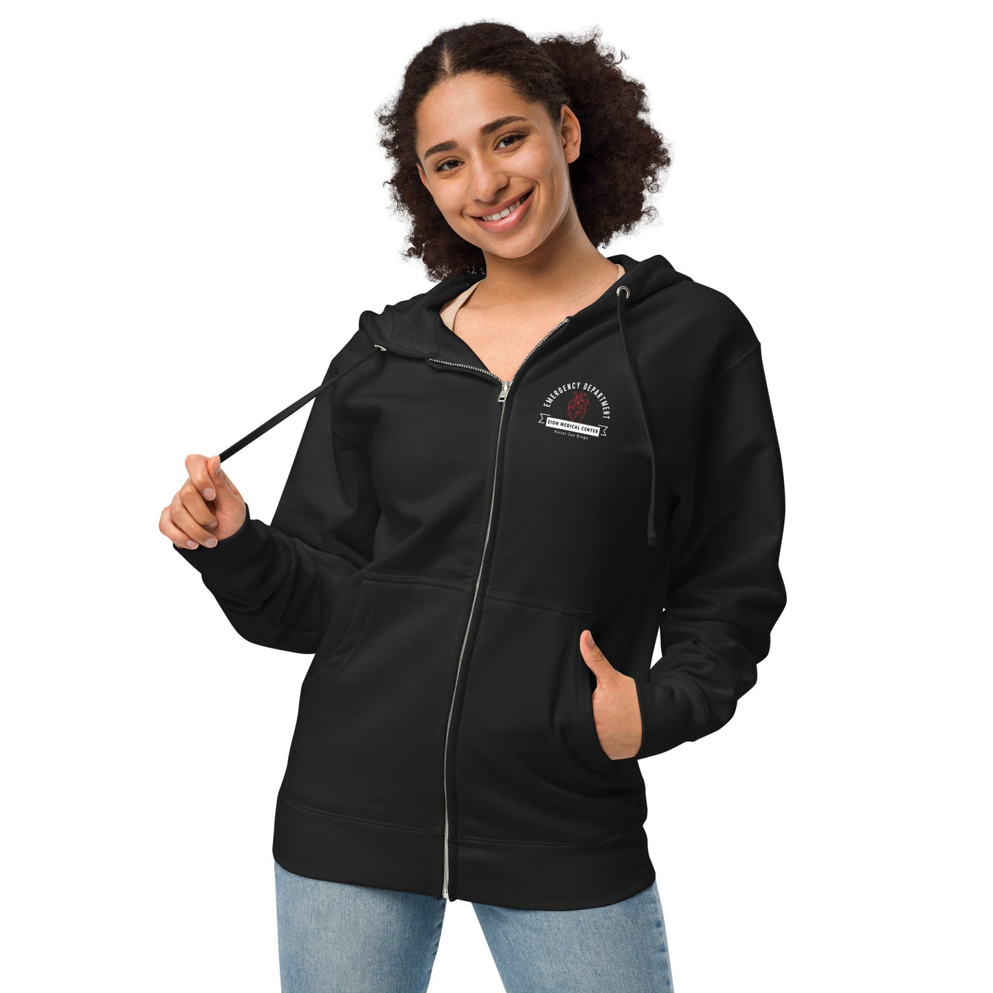 Zion Medical Center Emergency Dept Unisex Zip Hoodie