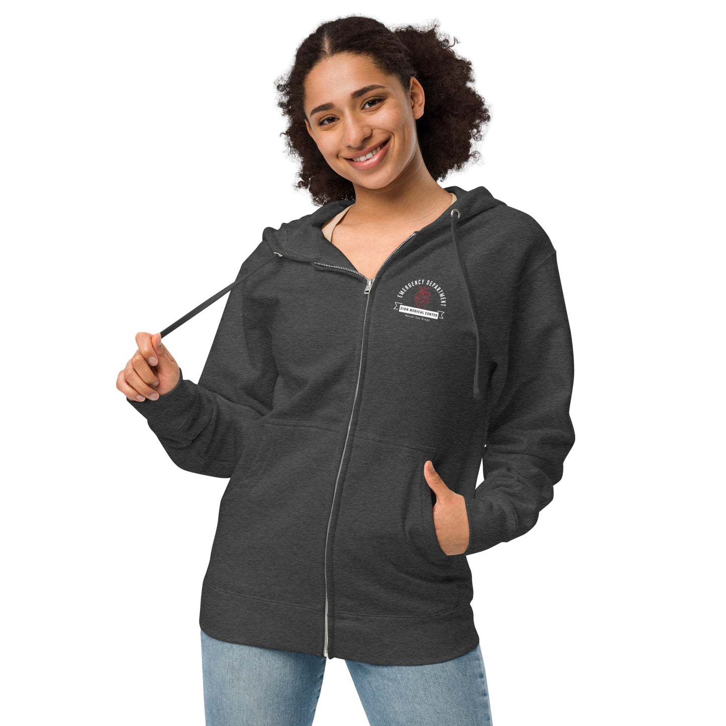 Zion Medical Center Emergency Dept Unisex Zip Hoodie