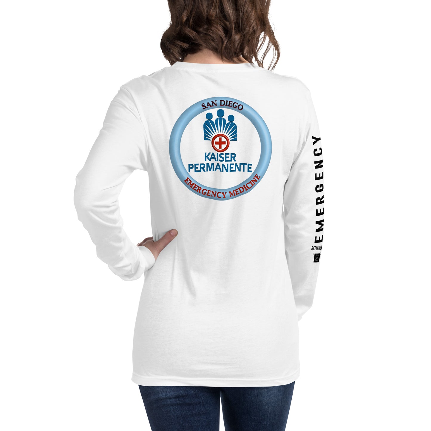 San Diego Emergency Medicine Unisex Long Sleeve Tee - White