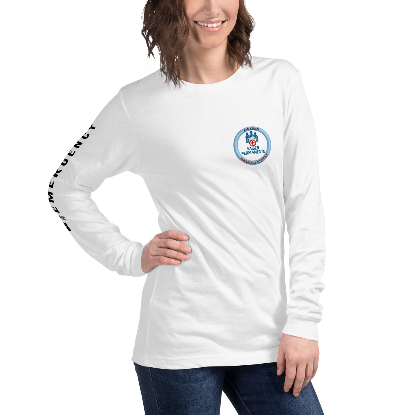 San Diego Emergency Medicine Unisex Long Sleeve Tee - White